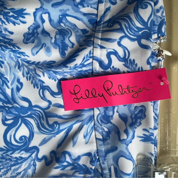 Lilly Pulitzer Blue and White Women's Jonas skort - Picture 3 of 4